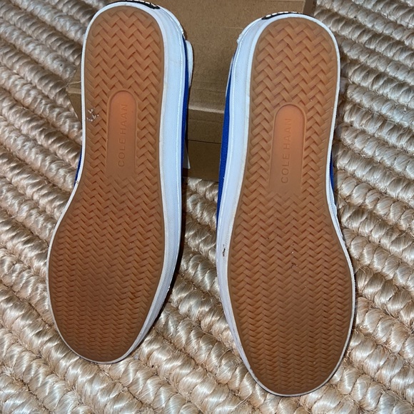 Cole Haan men canvas boat shoes 8M - Picture 5 of 12